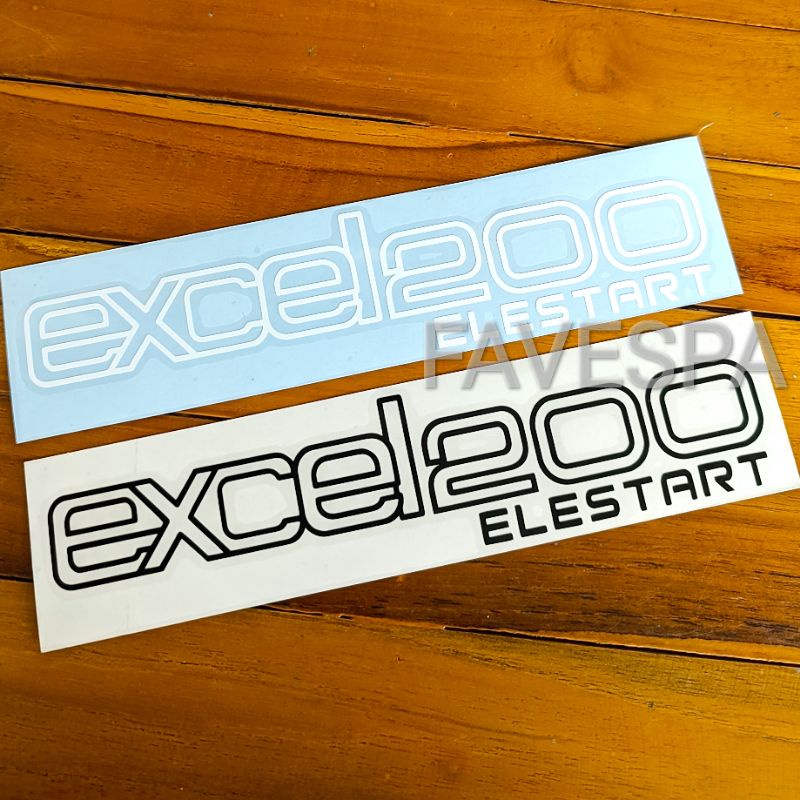 STIKER STICKER TEPONG VESPA EXCEL 200 SPARTAN