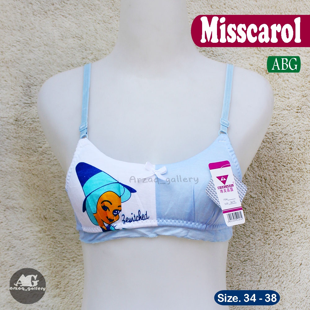 Bra MISSCAROL REMAJA Motif | Bra Anak ABG Miscarol Perempuan Kancing 2 |Pakaian Dalam | Bra | Bh Remaja