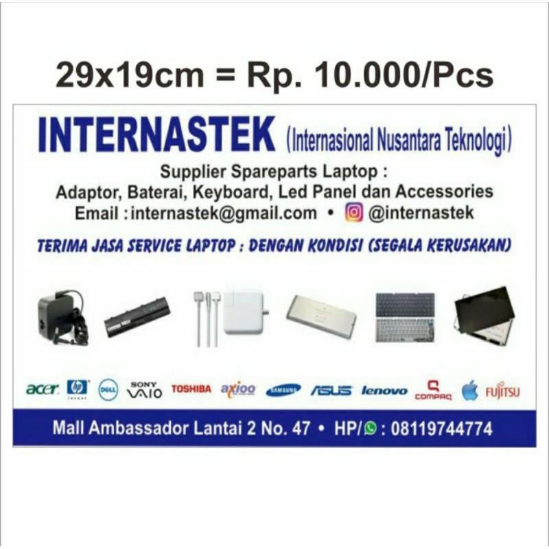 

Stiker Vinyl Custom Internastek 29x19cm