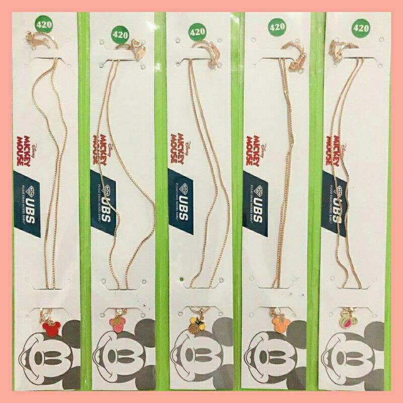 KALUNG ANAK UBS MODEL MICKEY FRUITS BUAH APEL NANAS JERUK SEMANGKA STRAWBERRY