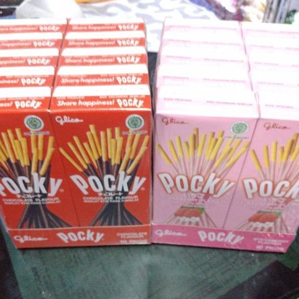 

] Pocky Mini 10 pieces Strawberry (21 gram) / Coklat (22 gram)