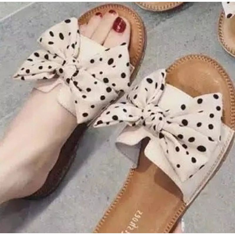 Ramadan Sale Sandal Kokop Teplek Pita Polkadot AG06