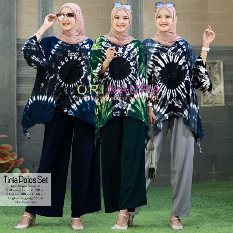 TINIA POLOS SET BAJU SETELAN PANT BY ORI NAURA