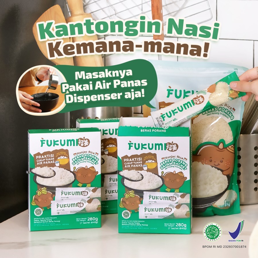 Fukumi Beras Porang Pouch 1Kg