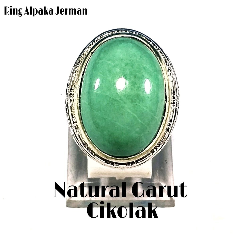 CINCIN NATURAL GARUT CIKOLAK BLUISH GREEN COLLECTOR ITEM