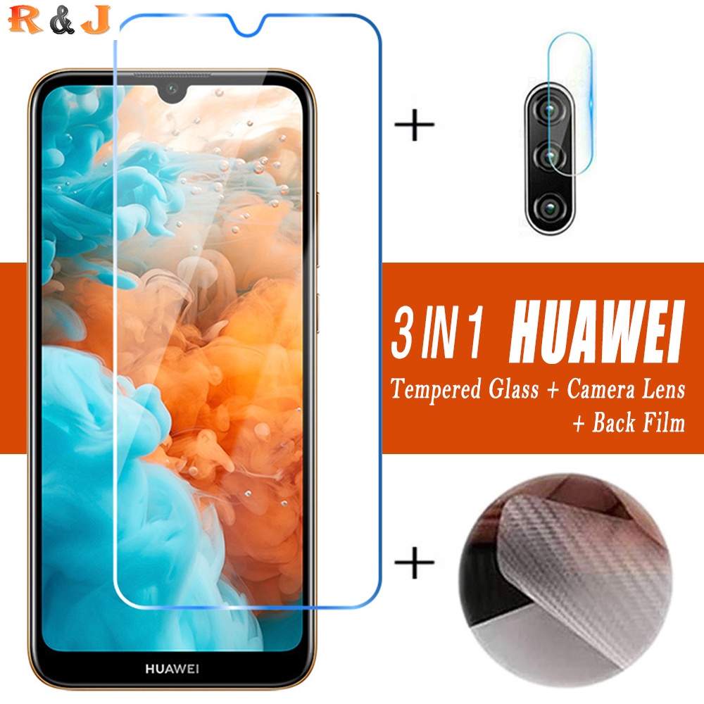 3-in-1 Clear Tempered Glass Huawei Y7A Y6P Y7P Y9S Y6S Y9 Prime Screen Protector Nova 7i 7SE 5T 3i 2i Protective Film R&amp;J