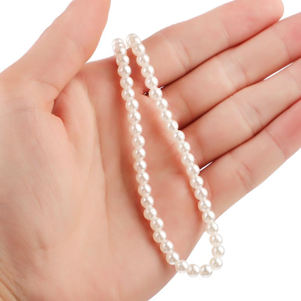 Preva Beads Kalung Untuk Gadis Wanita Goth Golden Pearl Choker