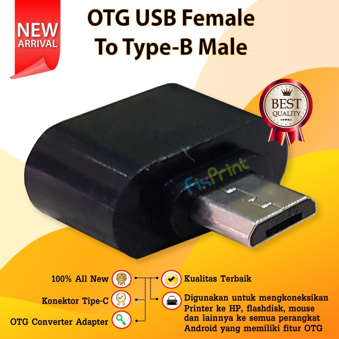 OTG USB Female to Type-B Male New OTG USB Tipe B Converter Adapter