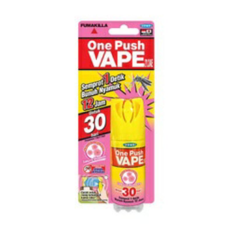 One Push Vape 30 Hari Obat Nyamuk Spray 1X Semprot ~ ORIGINAL 100%