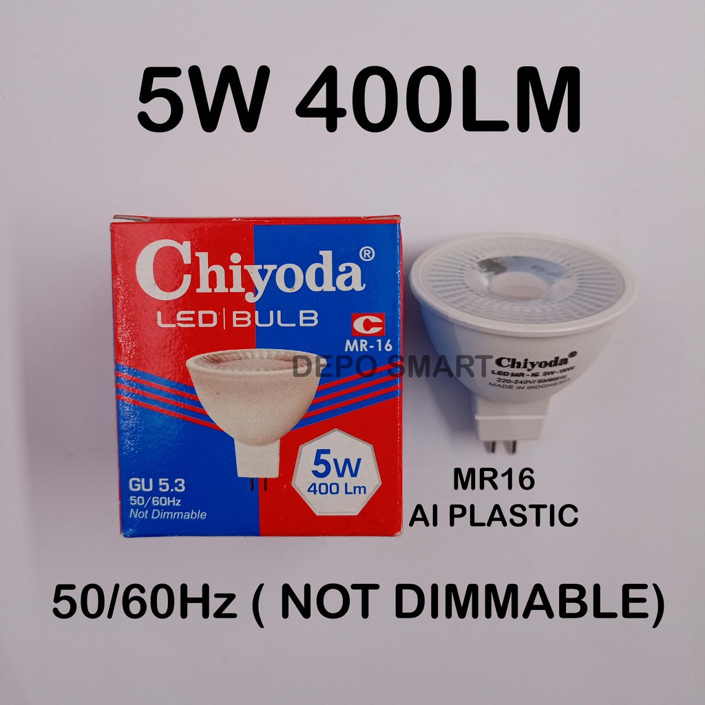 LAMPU LED CHIYODA MR16 5W 250LM WARMWHITE KUNING LAMPU HIAS
