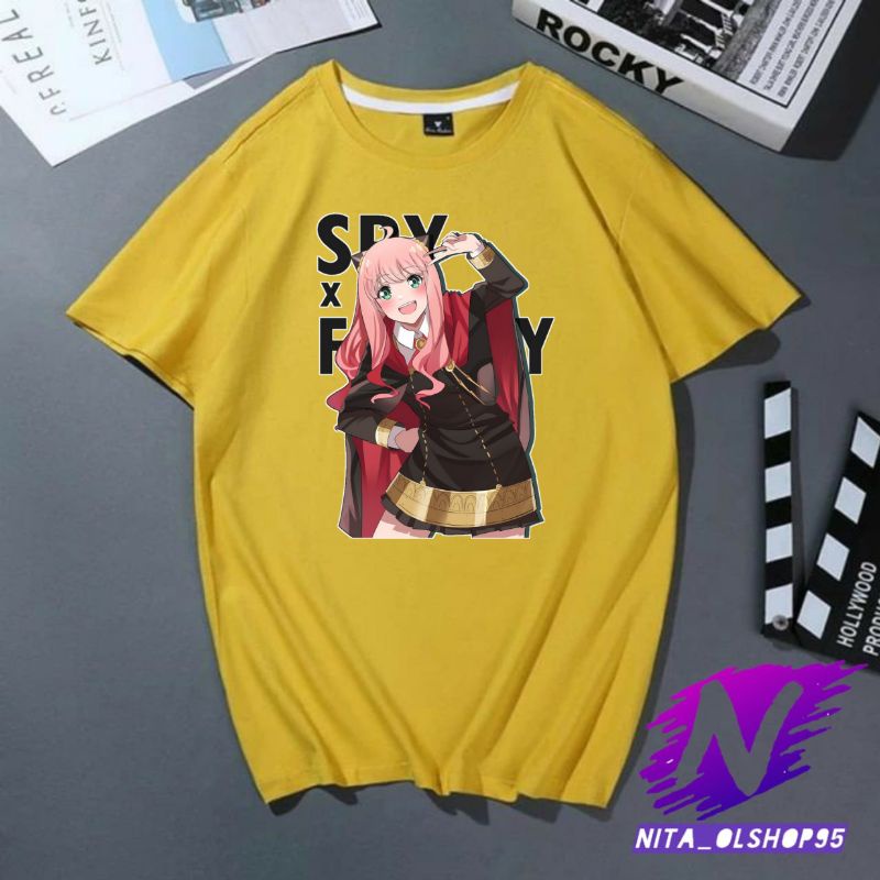 kaos anak anya forger lucu baju anime spy x family baju anya lucu