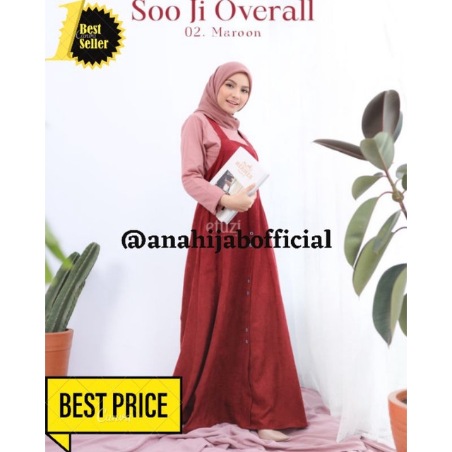 SOO JI OVERALL DRESS  GAMIS TERBARU ETUZI HIJAB