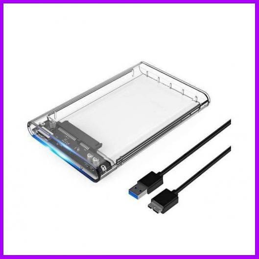 HDD Enclosure / Casing Hardisk 2.5&quot; / USB 3.0 / Transparent Case