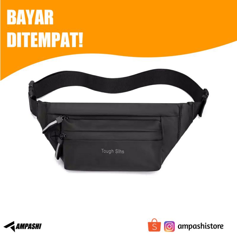 [ASLI] WAISTBAG WATERPROOF TOUGH SLHS TAS SELEMPANG ANTI AIR