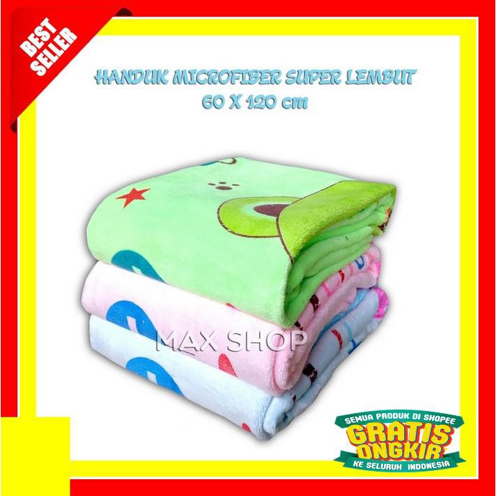 HANDUK BABY DIXON 60X120 CM / HANDUK BAYI MICROFIBER LEMBUT DAN HALUS MURAH