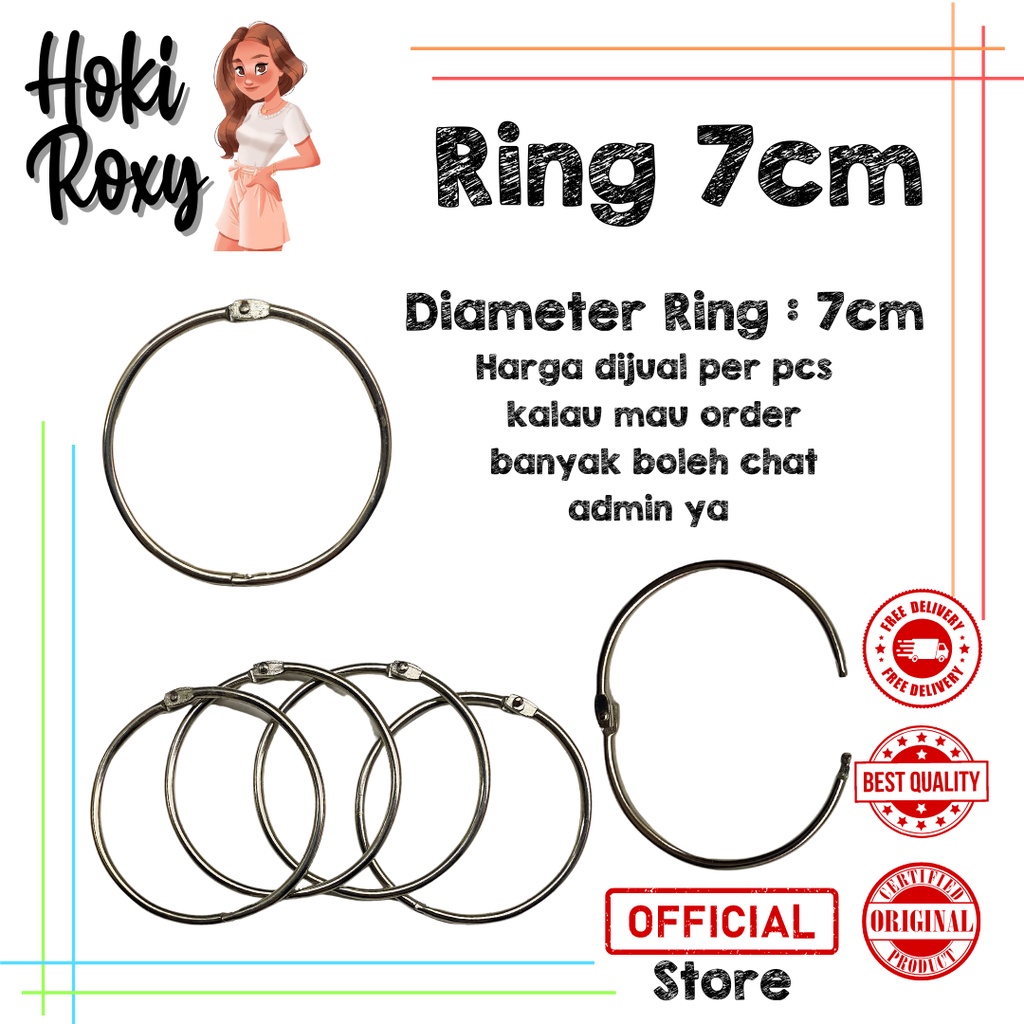 

Ring Binder / Ring buka tutup diameter 7cm