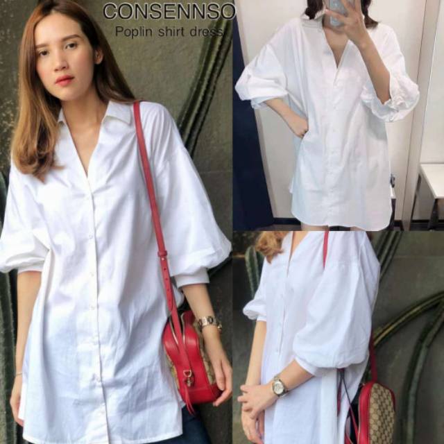 Dress wanita Consenso poplin shirt