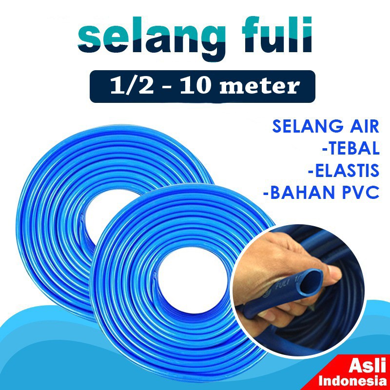 SELANG AIR ELASTIS 10 METER / SELANG AIR ½” TEBAL ELASTIS / SELANG DOP / SELANG TAMAN / SELANG FULI