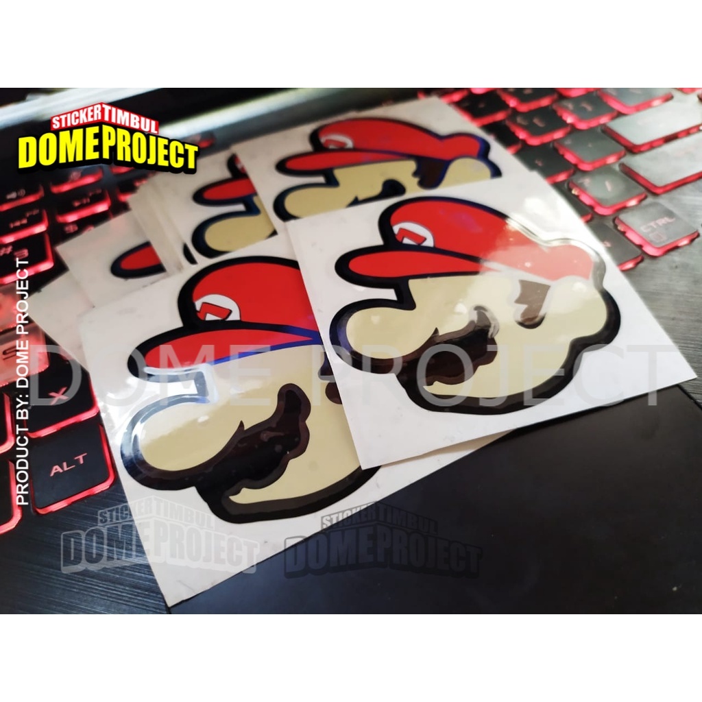 MARIO HEAD STIKER CUTTING STIKER SATUAN STIKER MOBIL IMPORT