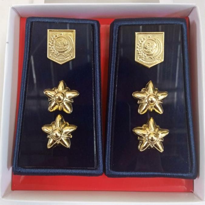 Pangkat PDH Lurah Terbaru Ekskusif Mika Biru BAGUS