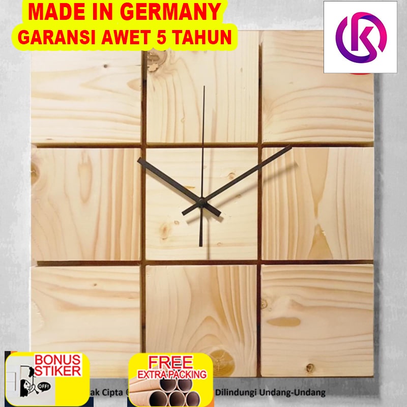 

Grosir Jam Dinding Unik Kayu - Cube Wall Clock 41 Cm X 41 Cm