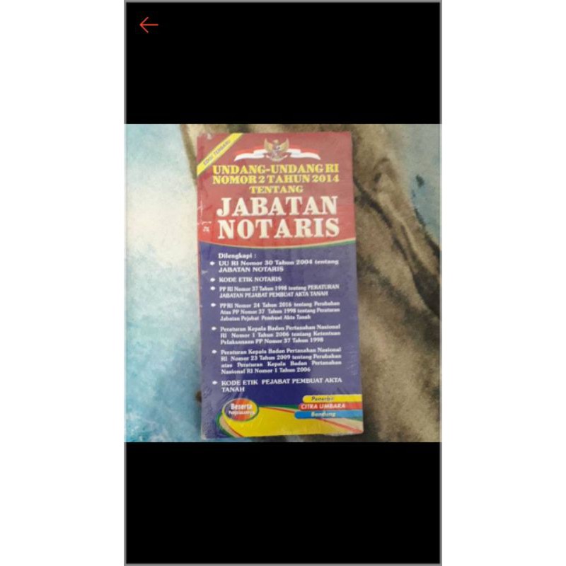

Undang-Undang Jabatan Notaris