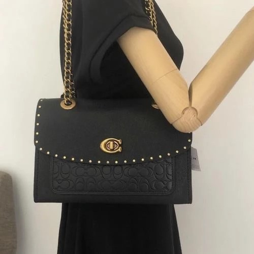 Coach Parker Embossed Black - ORIGINAL COACH GUATANTEE FO