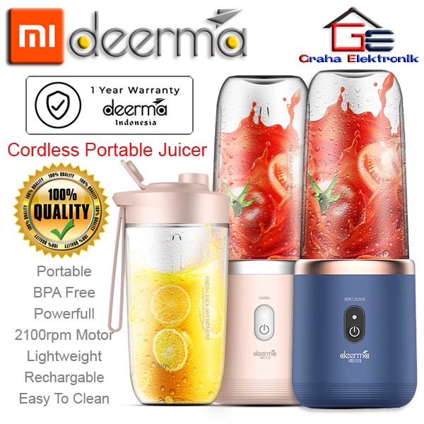 Portable Blender Juicer Cordless DEERMA Original