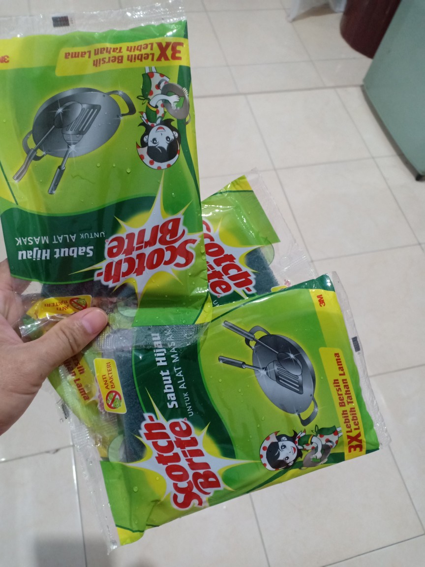 3m Scotch Brite Sabut Cuci Piring Sabut Hijau Id 10