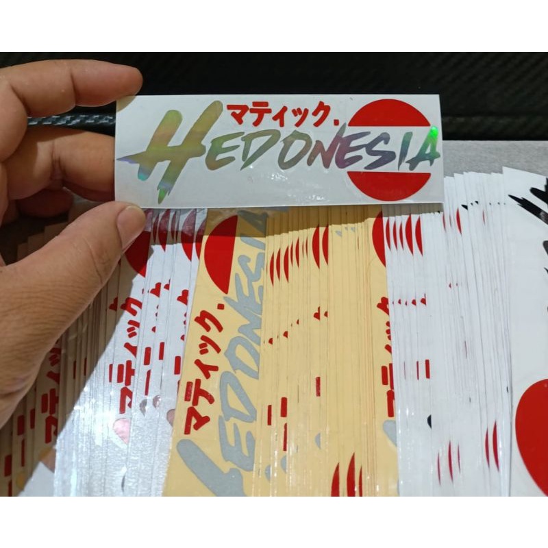 

Sticker Hedonesia cutting