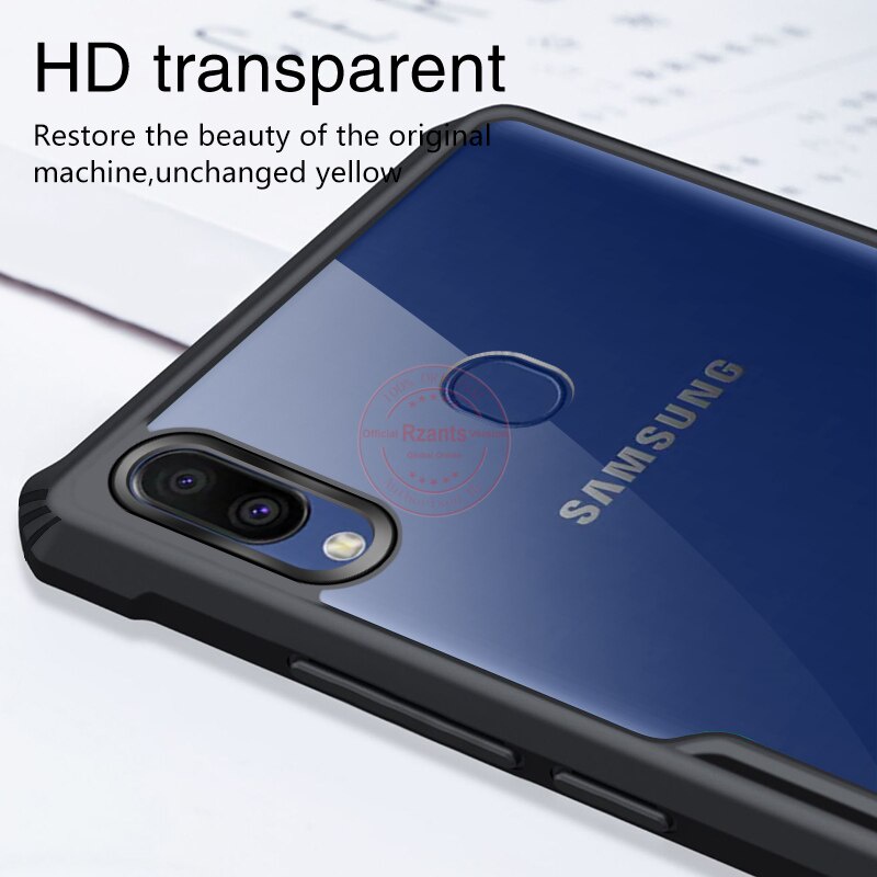 PAKET 2 IN 1 Case Samsung A10S Armor Fusion Transparent Prmium Casing Free Tempered Glass