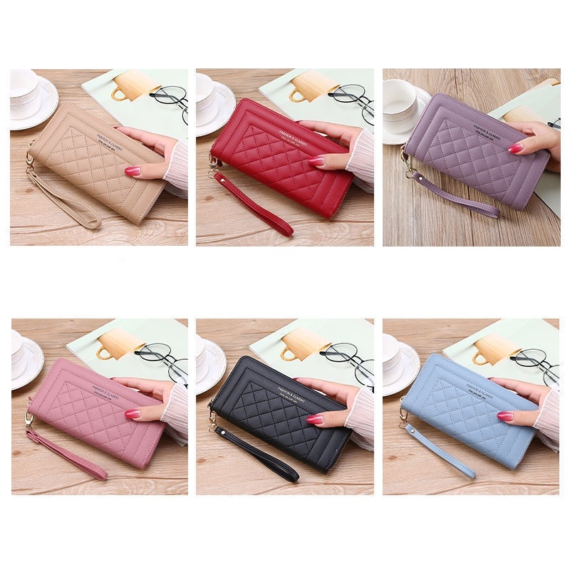 Dompet Premium dompet Wanita Dompet PU Tempat Kartu Wanita Kreatif Panjang Dompet Koin Mewah Dompet Uang Rumbai Amplop Fashion Anak Perempuan