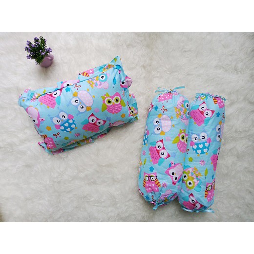 TERMURAH!! 1SET 1BANTAL &amp; 2GULING BAYI MOTIF PERLENGKAPAN TIDUR BANTAL &amp; GULING BAYI (KAWAII)