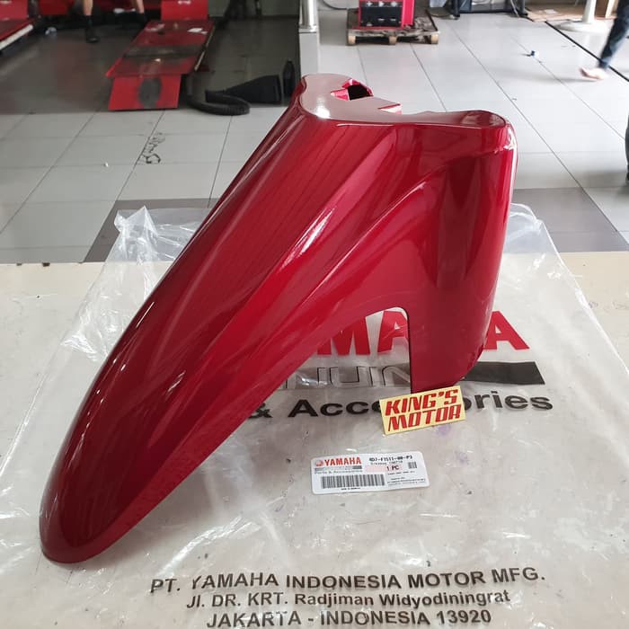 spakbor depan VEGA R new MERAH MARUN ASLI YAMAHA