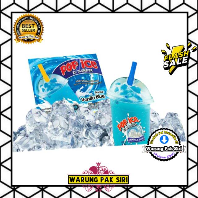 

Pop Ice Vanila Blue 1 Renceng @10 Sachet