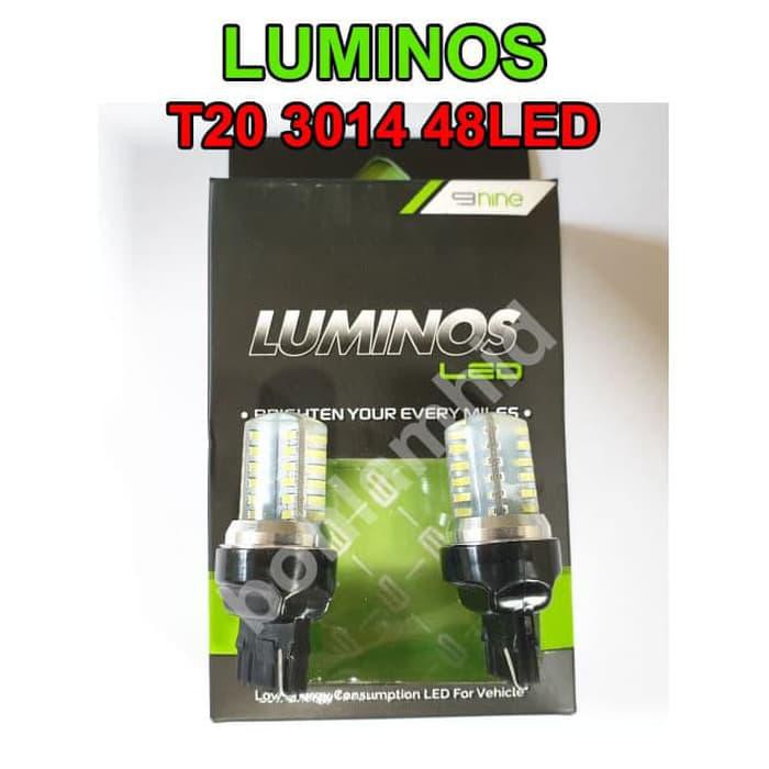 Lampu Mobil / Bohlam 4Pcs Led Sein Brio,New Brio,Mobilio,Freed T20 Kuning Luminos