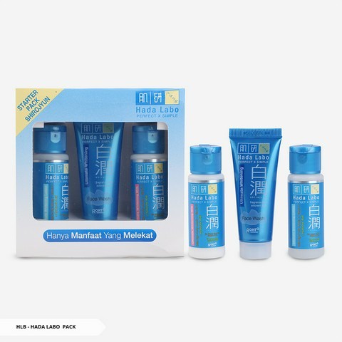 Hadalabo (Hada Labo) Starter Pack Shirojyun (Biru)