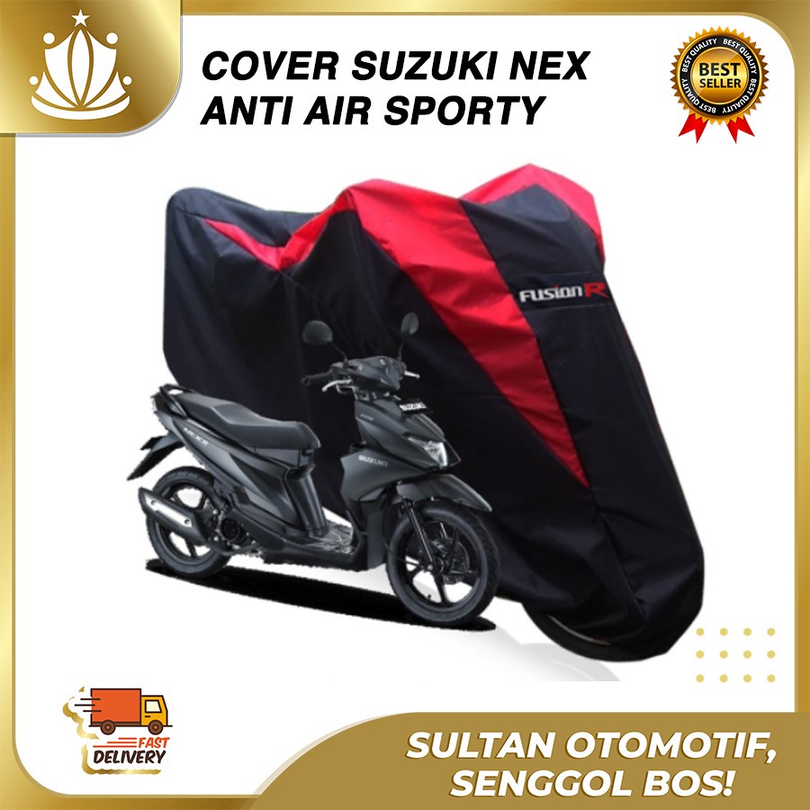 Sarung Motor Warna SUZUKI NEX Waterproof / Penutup Motor Warna NEX / Cover Motor Merek FUSION R