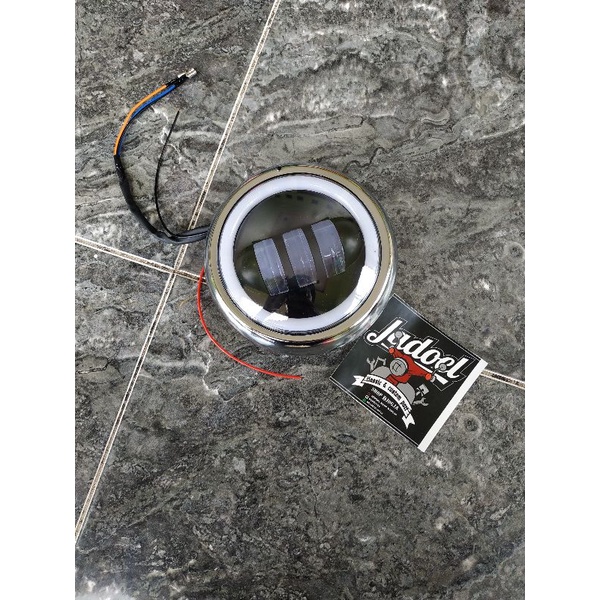 Reflektor Headlamp Motor Honda c70 Custom Daymaker Bulat