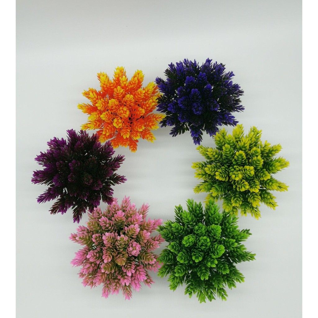 Tanaman Pot Mini Bonsai Cemara Dekoratif Bunga Plastik-3