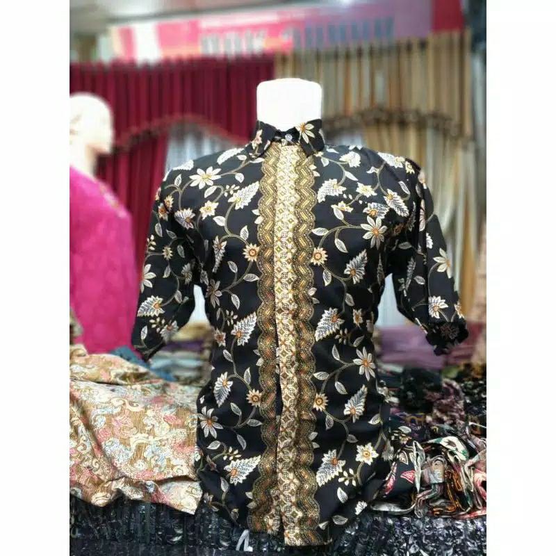 Hem batik pendek / kemeja batik panjang / batik cowok lengan panjang