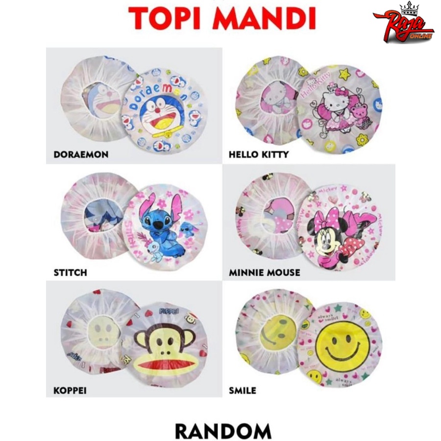 SC03- Shower Bath Cap Topi Mandi Penutup Karet