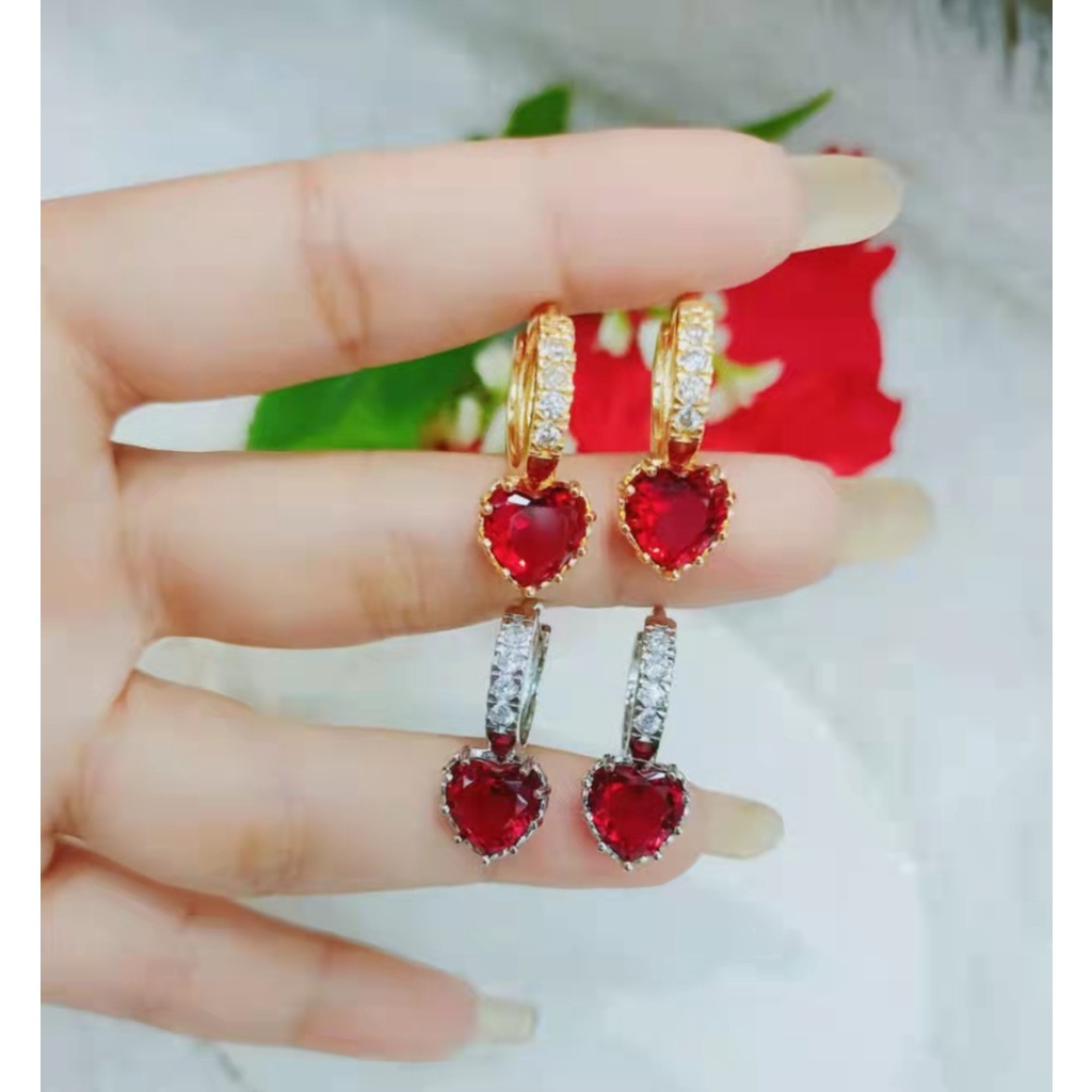 Anting Xuping Permata Warna Warni Lapis Emas  382.383