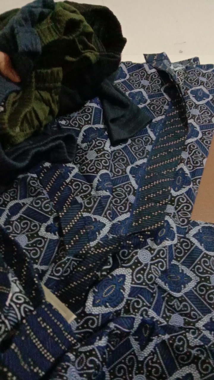 Tidak Diragukan.. 024 Risna Batik Hrb026 Kenongo Hem Kemeja Batik Pria Lengan Pendek  Katun Primis H