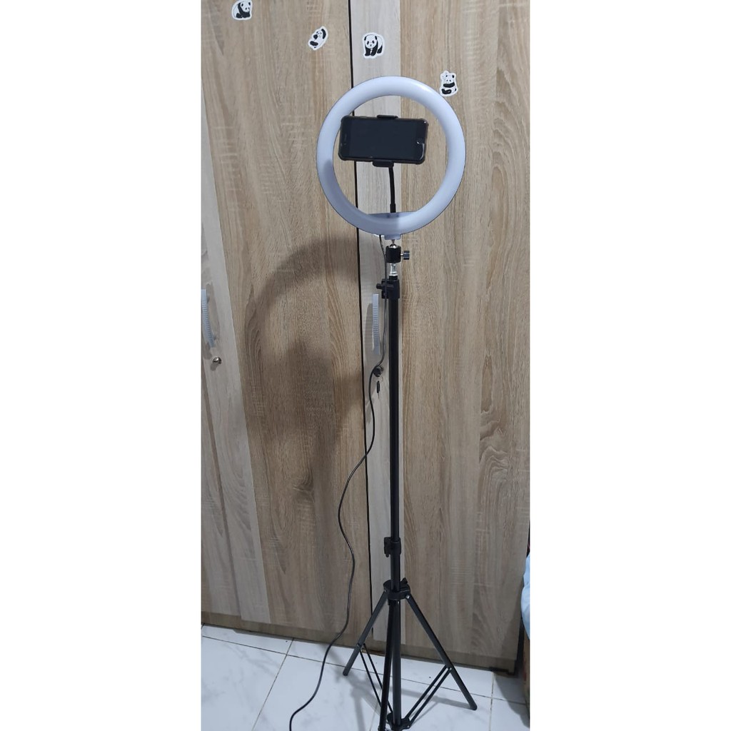 RING LIGHT LED 26CM / 10 Inch + Tripod 2,1M