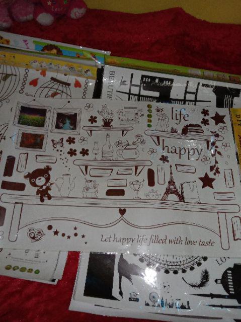 Sk9088 Much Hanging Cages Wallsticker Wall Sticker 60x90