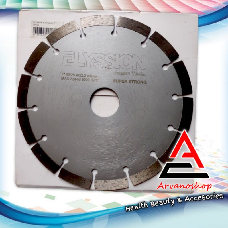 Diamond Whell Elyssion Dry Granit Marble 7" Pisau Mata Potong Granit 7"