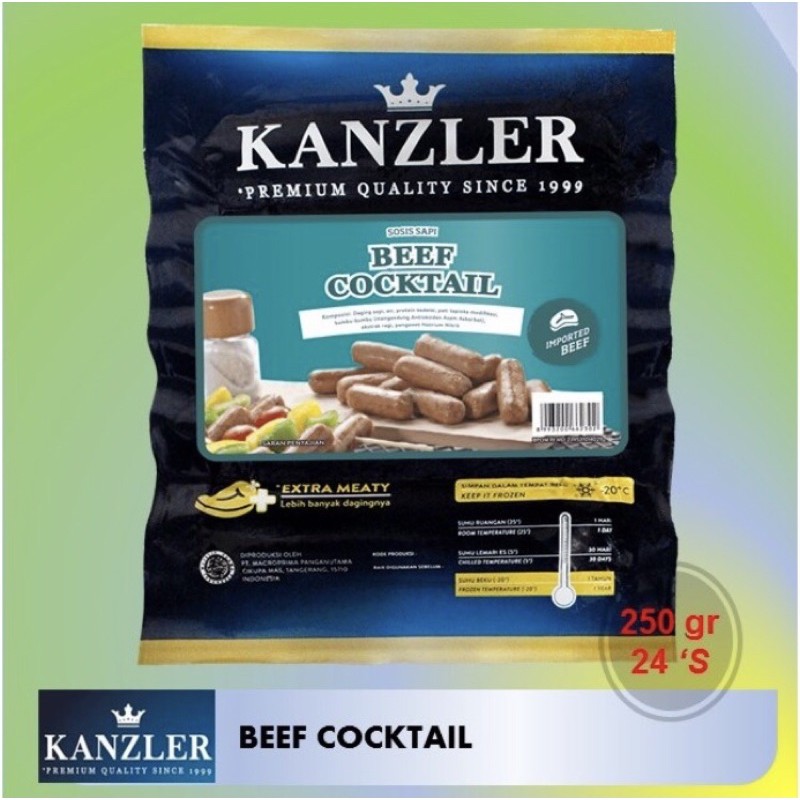 

KANZLER BEEF COCKTAIL SAUSAGE 250gr