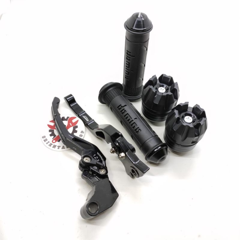 Handle sisik CNC+ handgrip jalu cnc domino+ jalu as roda vixion R15 v3 scorpio rx king new