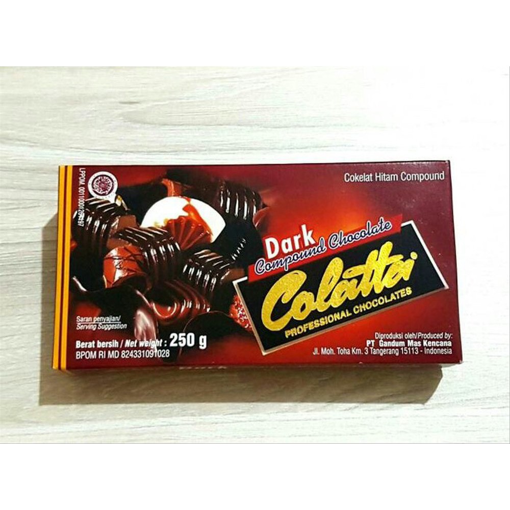 Jual Colatta Dark Compound Coklat Hitam 250G Coklat Compound Coklat 
